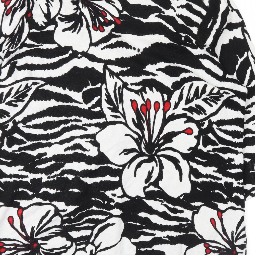 sarah spencers Womens Black Floral  Cardigan Jumper Size 22