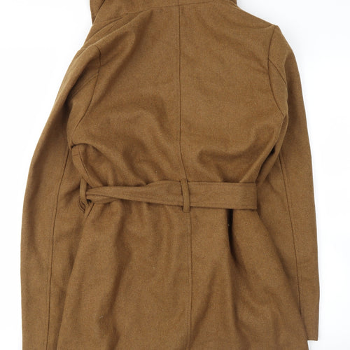 AX Paris Womens Brown   Trench Coat Coat Size 12