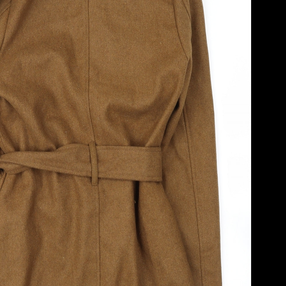 AX Paris Womens Brown   Trench Coat Coat Size 12