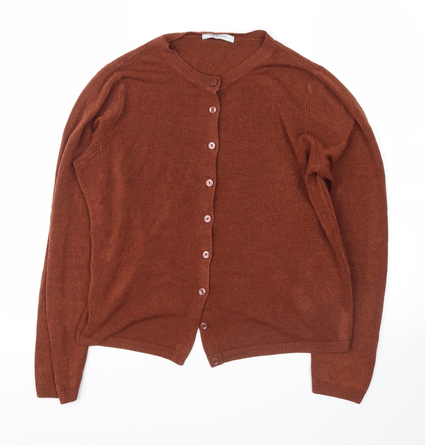 Marks and Spencer Womens Brown   Cardigan Jumper Size 12