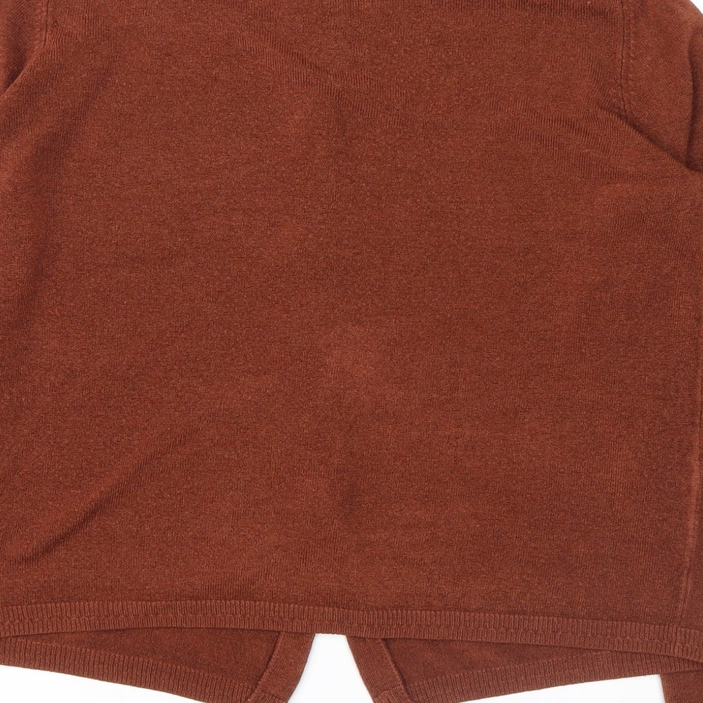 Marks and Spencer Womens Brown   Cardigan Jumper Size 12