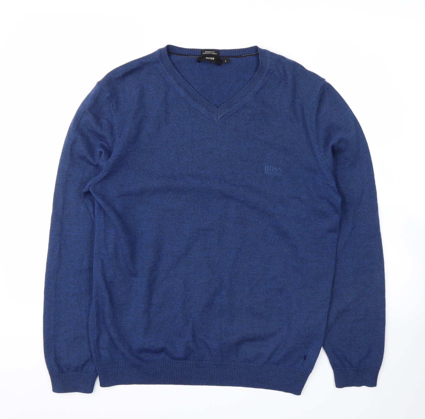 HUGO BOSS Mens Blue   Pullover Jumper Size L