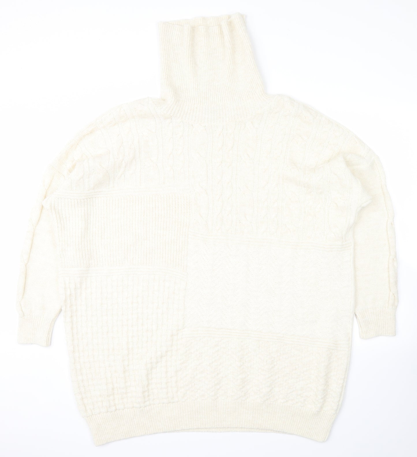 TU Womens White   Pullover Jumper Size L