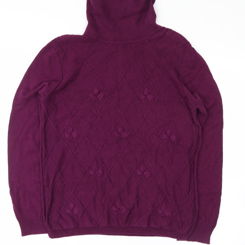 Jumper Womens Purple   Pullover Jumper Size M