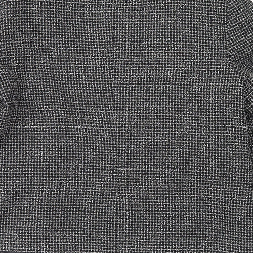 F&F Womens Black Check  Jacket Coat Size 14