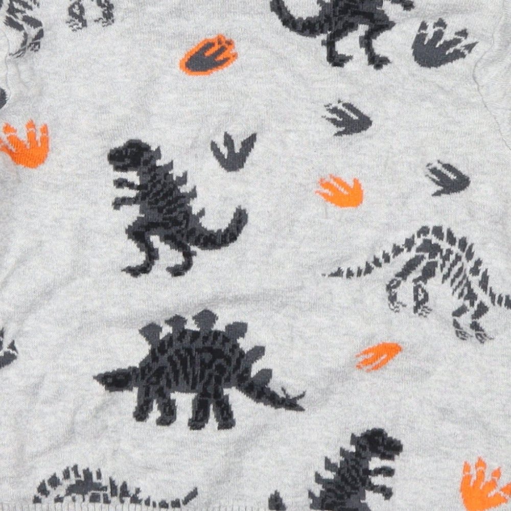 F&F Boys Grey Animal Print  Pullover Sweatshirt Size 3-4 Years