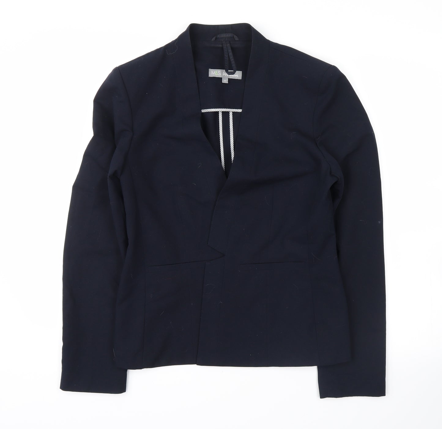 Marks and Spencer Womens Blue   Jacket Blazer Size 12