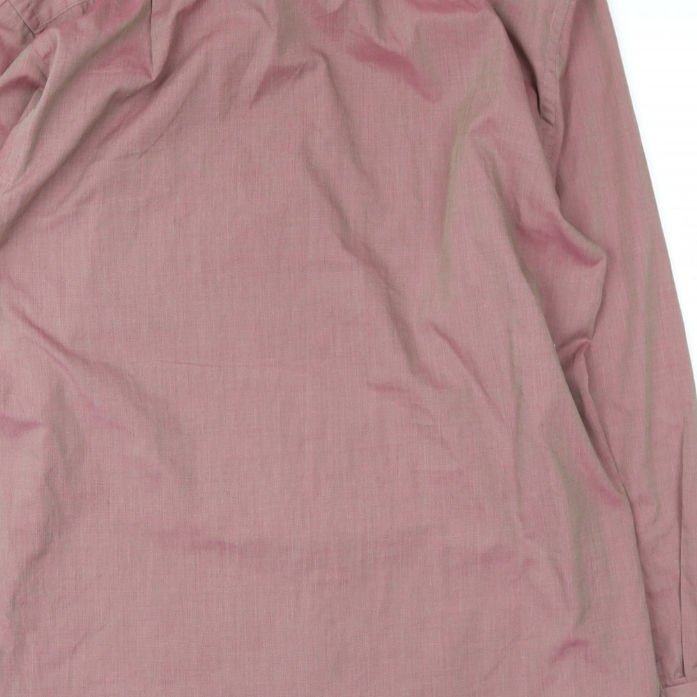 easy care Mens Pink    Button-Up Size 15.5
