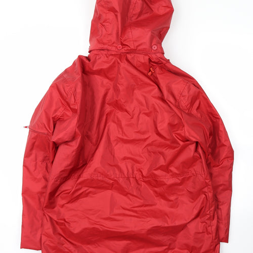 Roman Originals Mens Red  Microfibre Parka Coat Size S