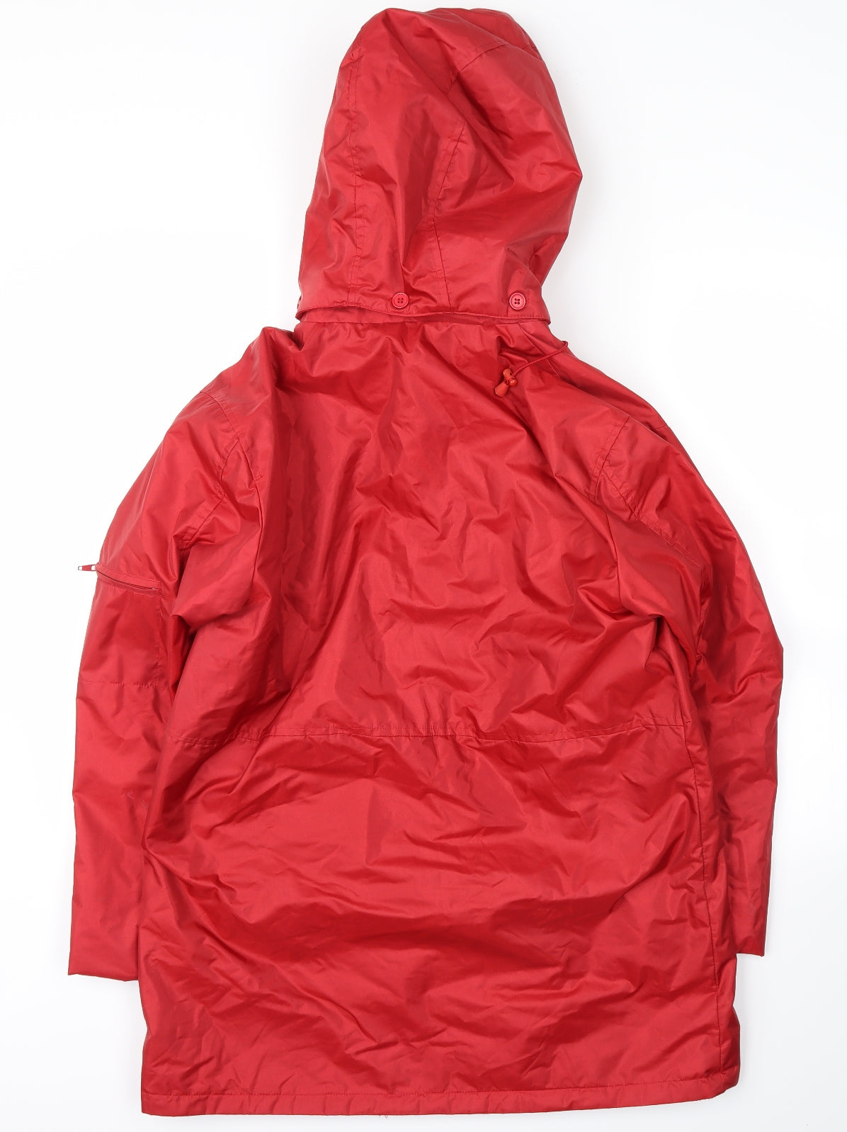 Roman Originals Mens Red  Microfibre Parka Coat Size S