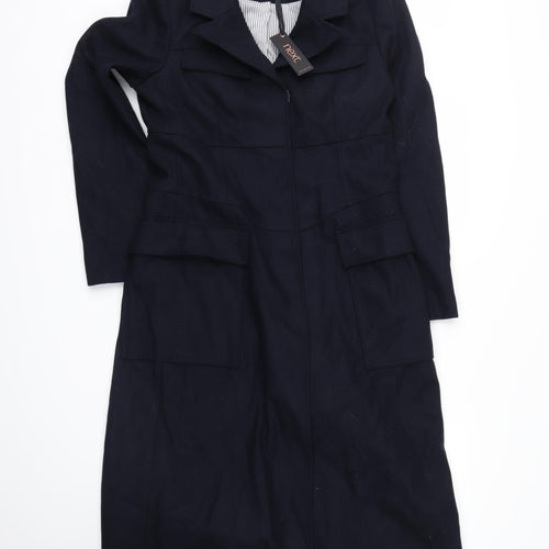 NEXT Womens Blue   Trench Coat Coat Size 12
