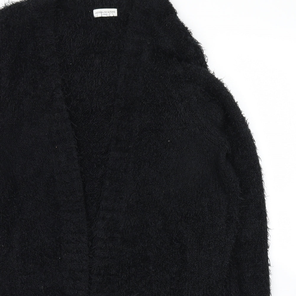 Jaqueline deYong Womens Black   Cardigan Jumper Size L