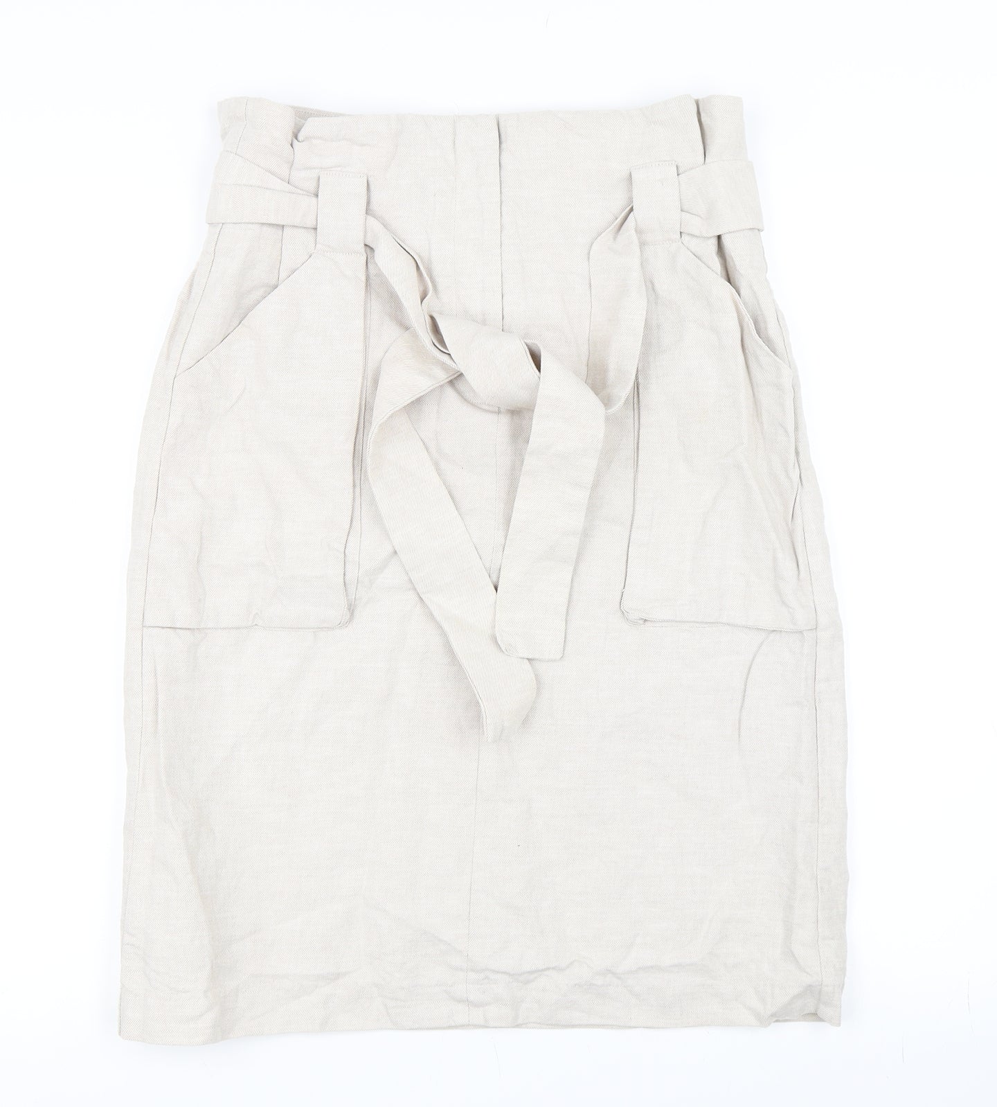 H&M Womens Beige   Straight & Pencil Skirt Size 12