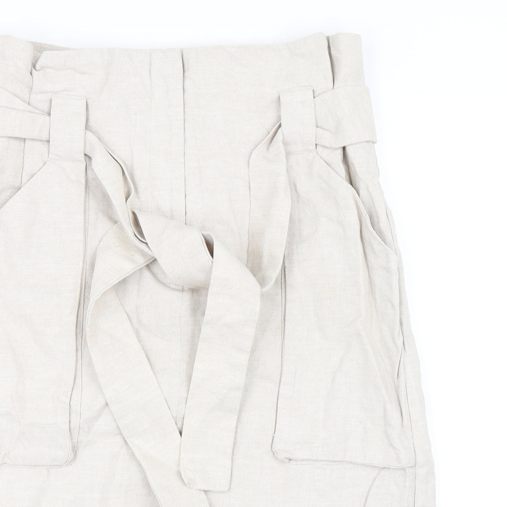 H&M Womens Beige   Straight & Pencil Skirt Size 12