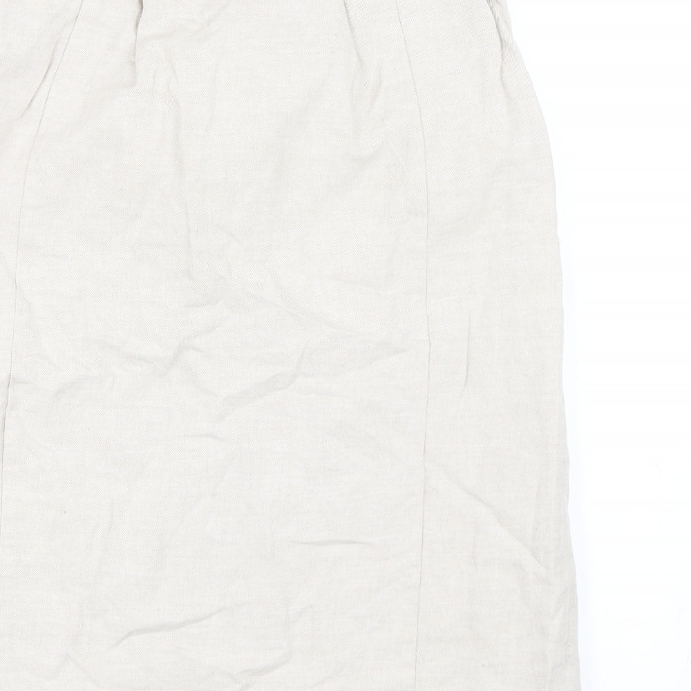 H&M Womens Beige   Straight & Pencil Skirt Size 12