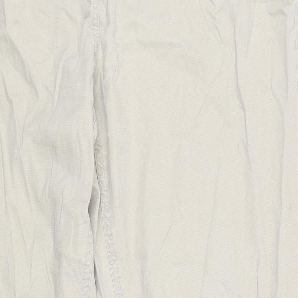 NEXT Womens Beige   Chino Trousers Size 18 L34 in