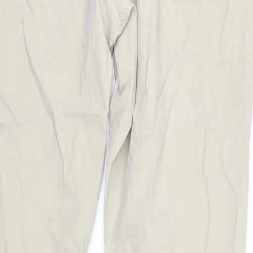NEXT Womens Beige   Chino Trousers Size 18 L34 in