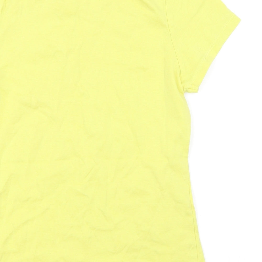 TU Womens Yellow   Basic T-Shirt Size 12