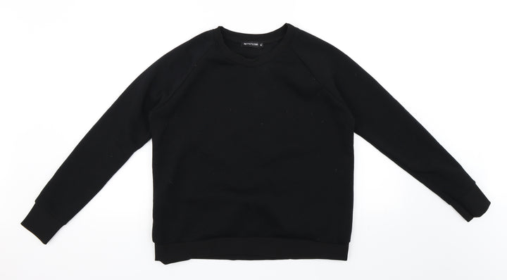 PRETTYLITTLETHING Womens Black   Pullover Sweatshirt Size M