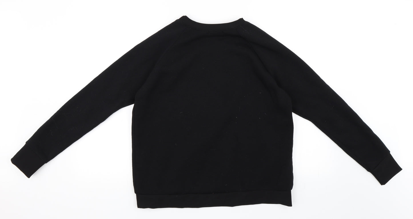 PRETTYLITTLETHING Womens Black   Pullover Sweatshirt Size M