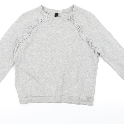H&M Womens Grey   Pullover Sweatshirt Size S
