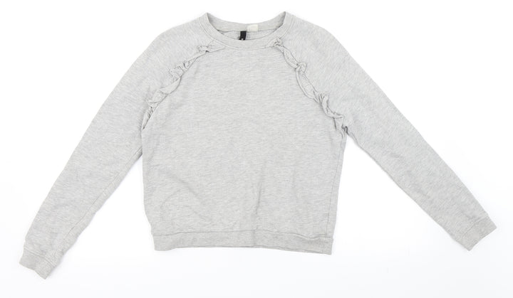 H&M Womens Grey Pullover Sweatshirt Size S