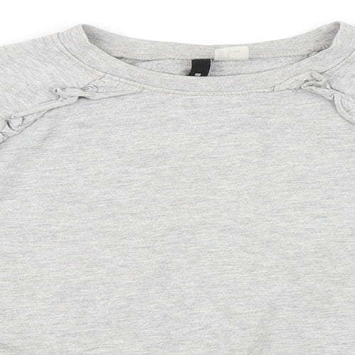 H&M Womens Grey   Pullover Sweatshirt Size S