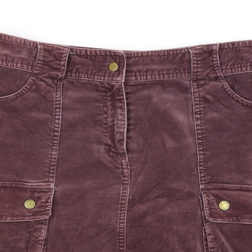 H&M Womens Purple   A-Line Skirt Size 14
