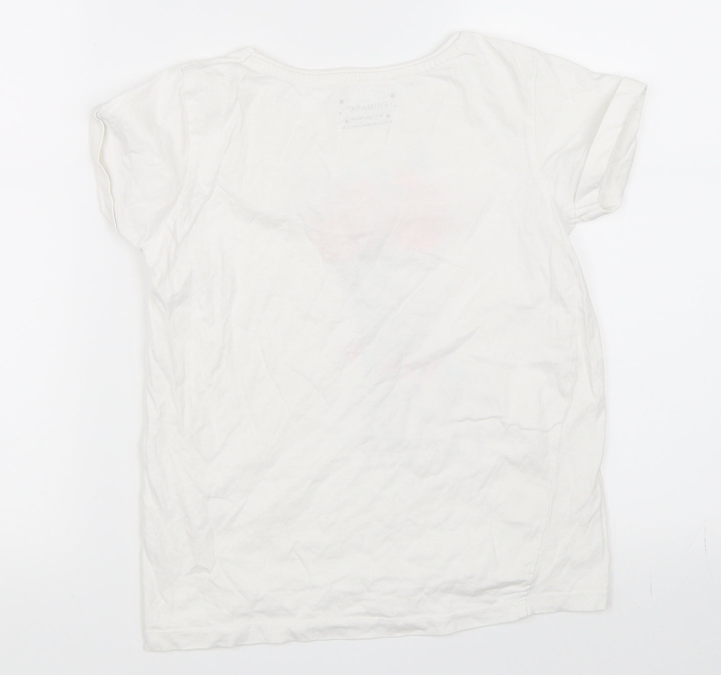 Primark Girls White   Basic T-Shirt Size 10-11 Years