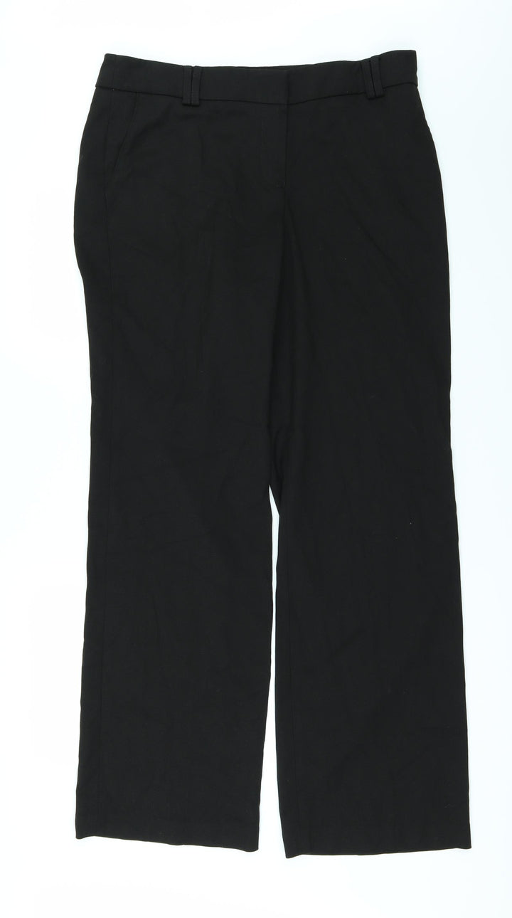 NEXT Womens Black Trousers Size 14 L28 in