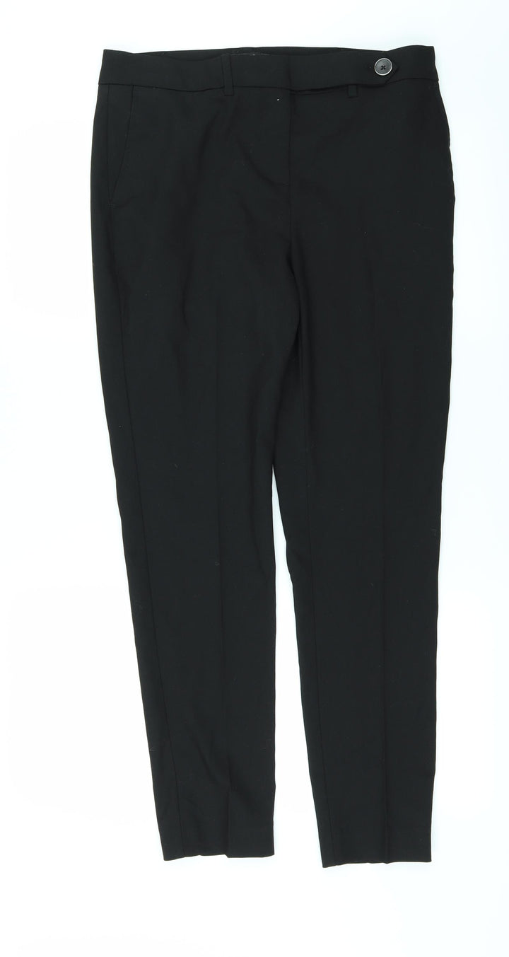 NEXT Womens Black Trousers Size 8 L26 in