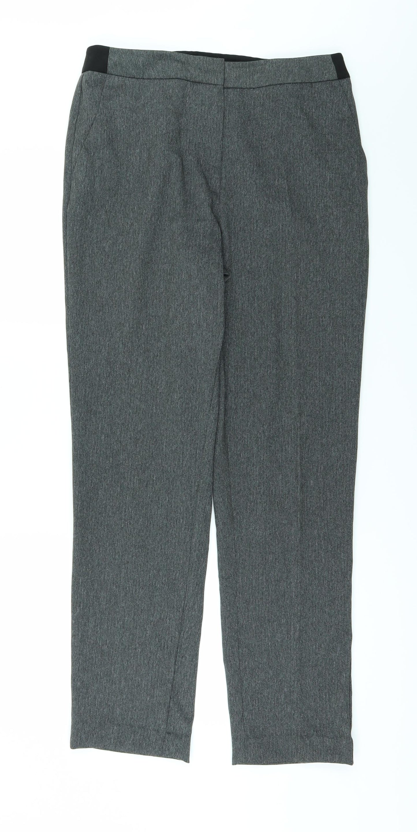 Papaya Womens Grey   Trousers  Size 10 L28 in
