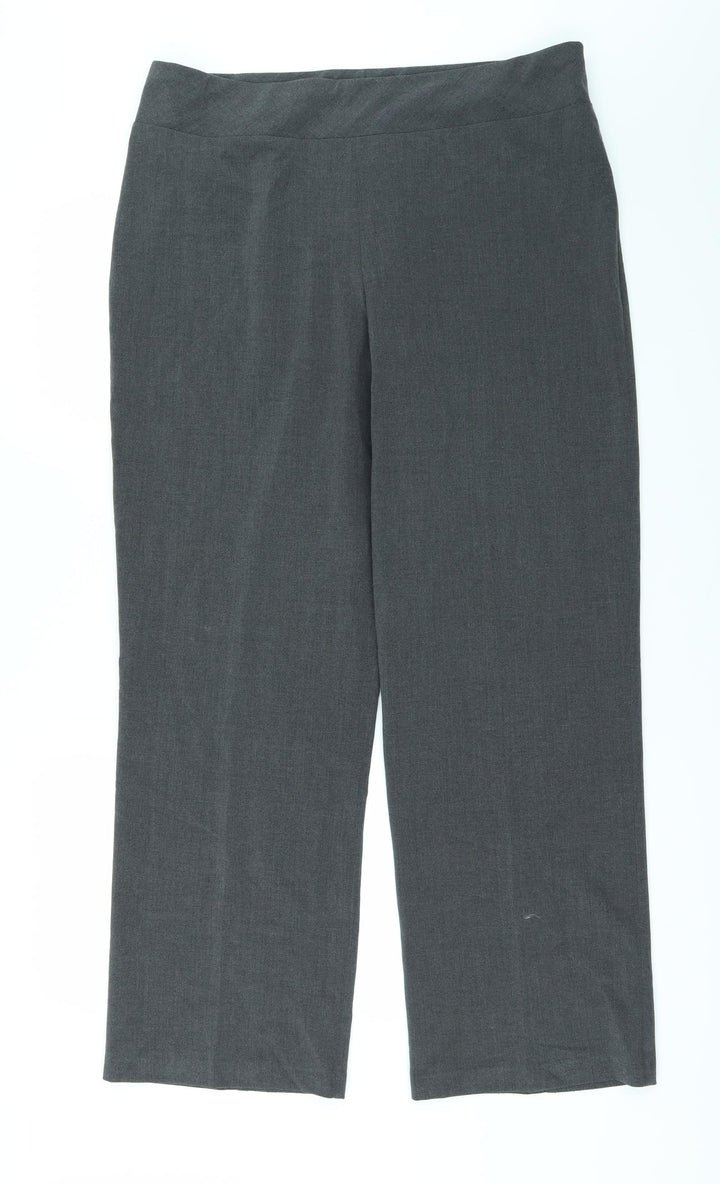 Autonomy Womens Grey Trousers Size 14 L29 in
