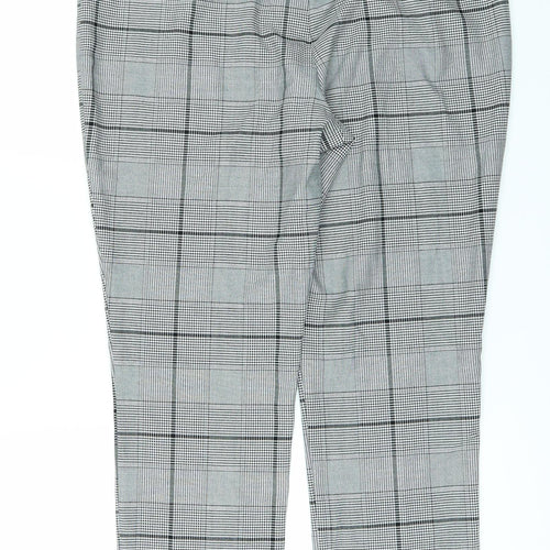 F&F Womens White   Trousers  Size 14 L27 in
