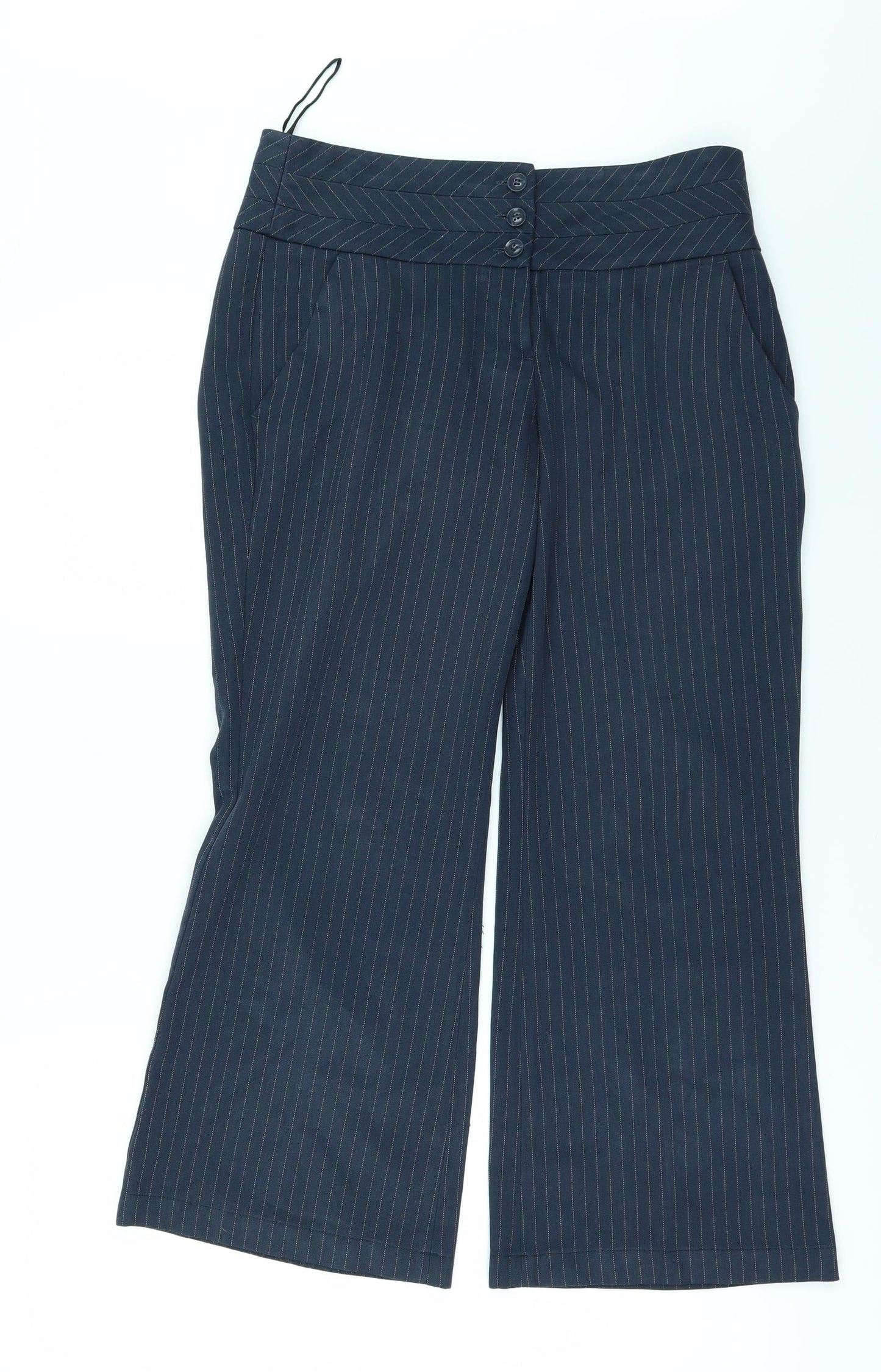 F&F Womens Blue   Trousers  Size 8 L23 in