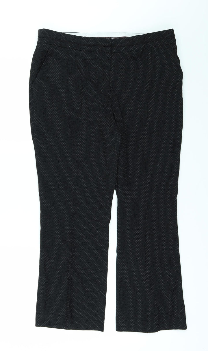 NEXT Womens Black   Trousers  Size 10 L23 in