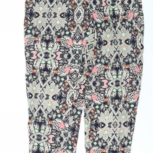 Glamourous Womens Blue Floral  Sweatpants Trousers Size XS L24 in