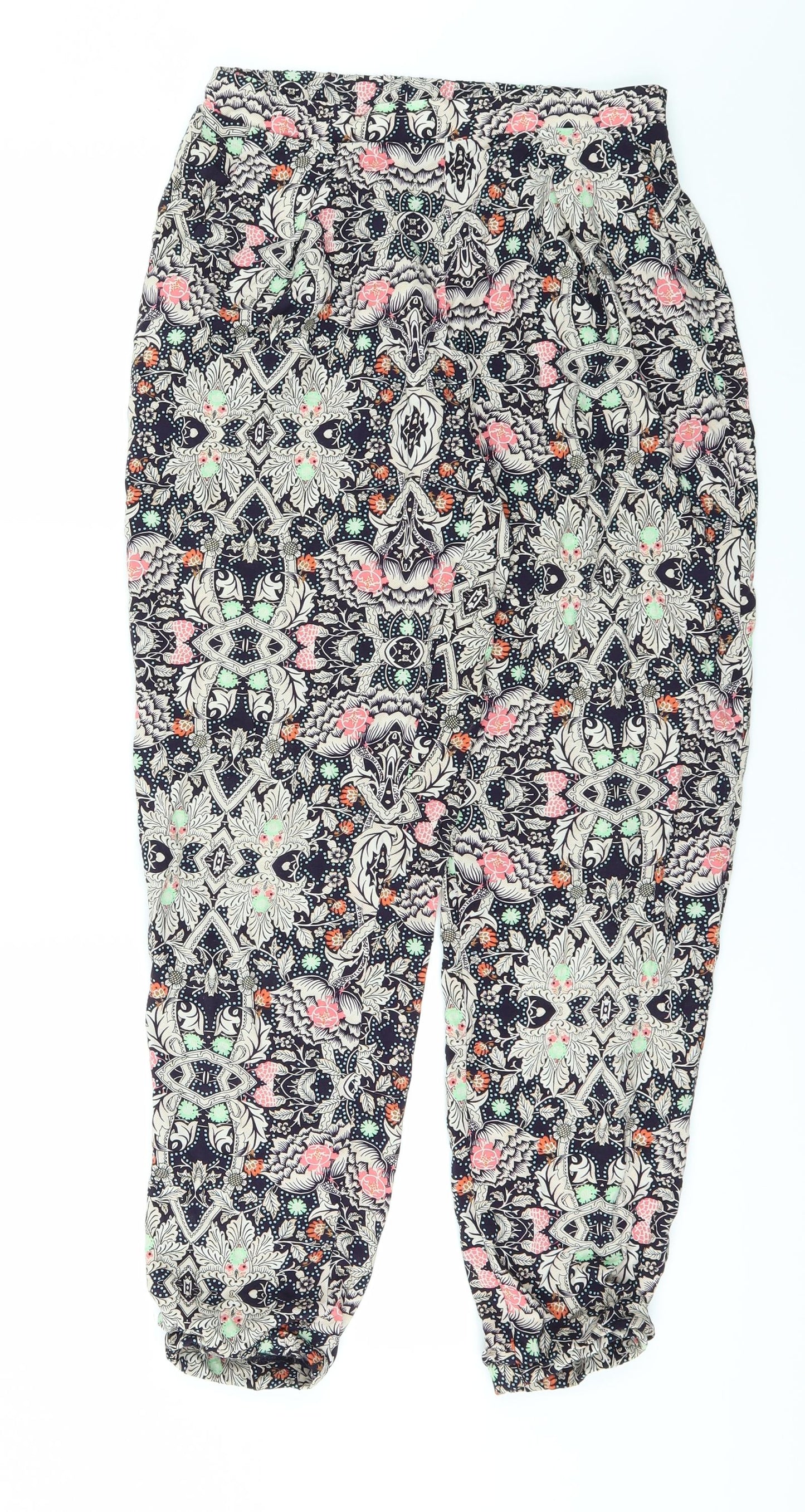 Glamourous Womens Blue Floral  Sweatpants Trousers Size XS L24 in