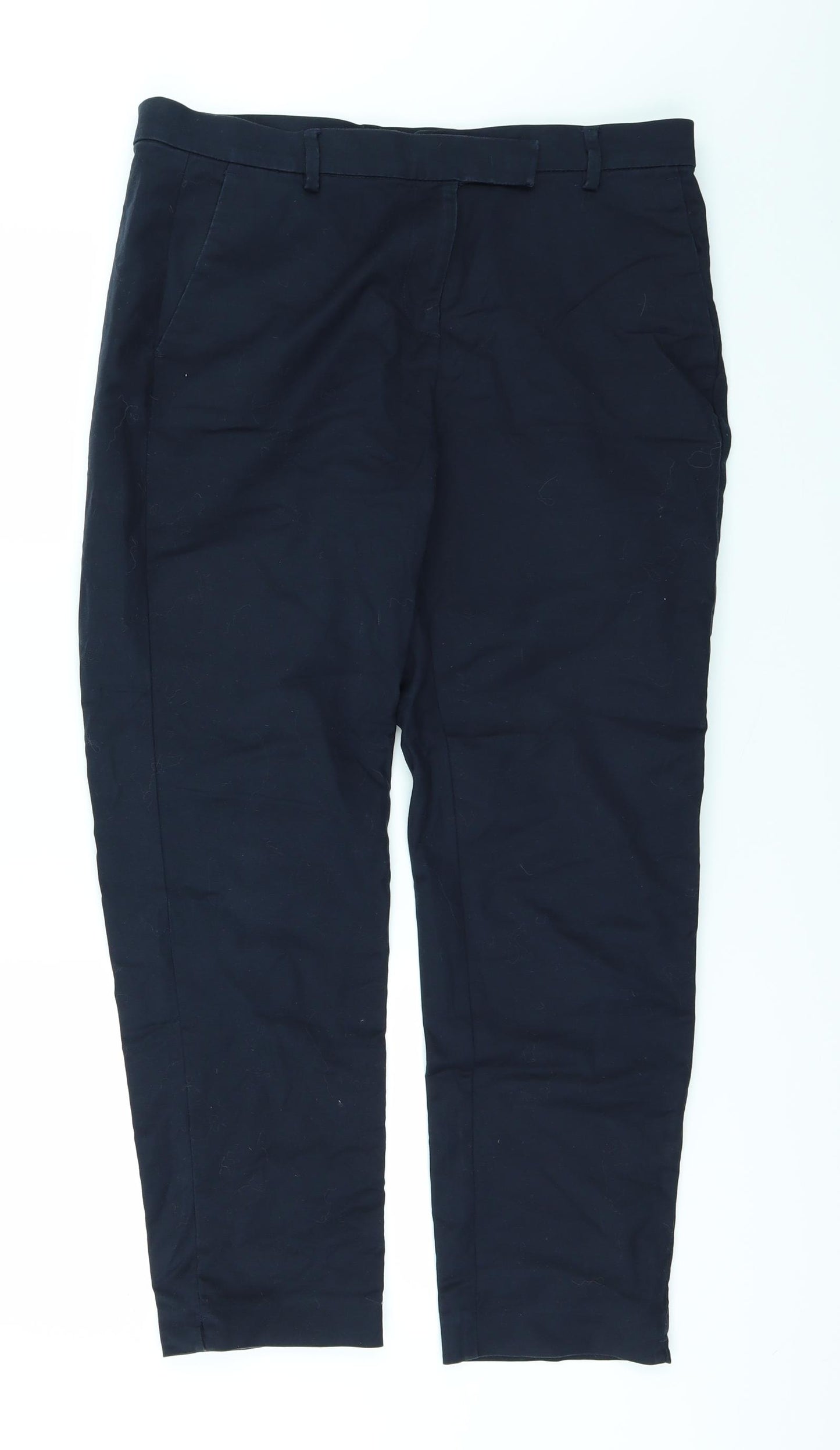 Marks and Spencer Womens Blue   Trousers  Size 14 L25 in