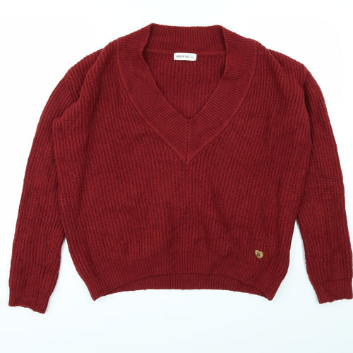 Brownie Womens Red   Pullover Jumper Size S