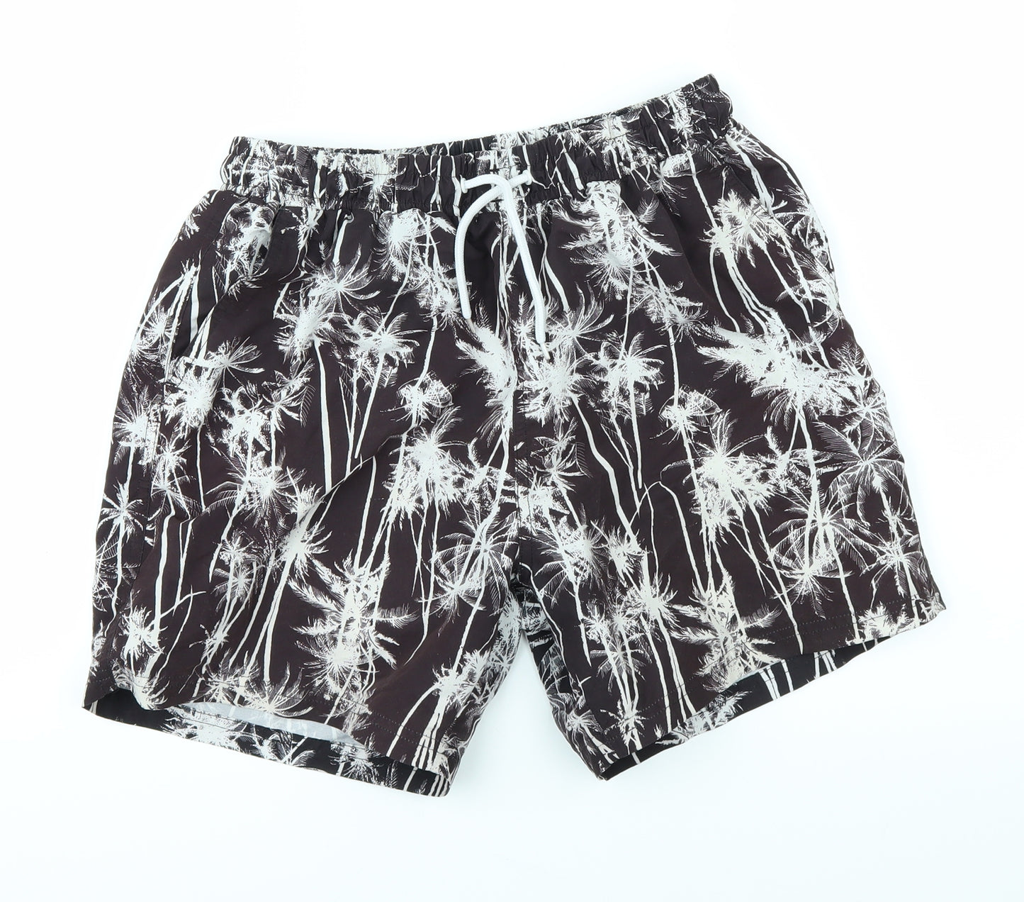 Cedar Wood State Mens Black Floral  Sweat Shorts Size M