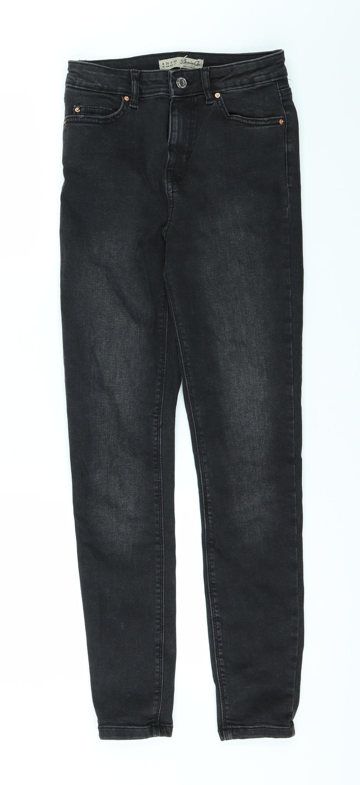 DenimCo Womens Black   Skinny Jeans Size 8 L26 in