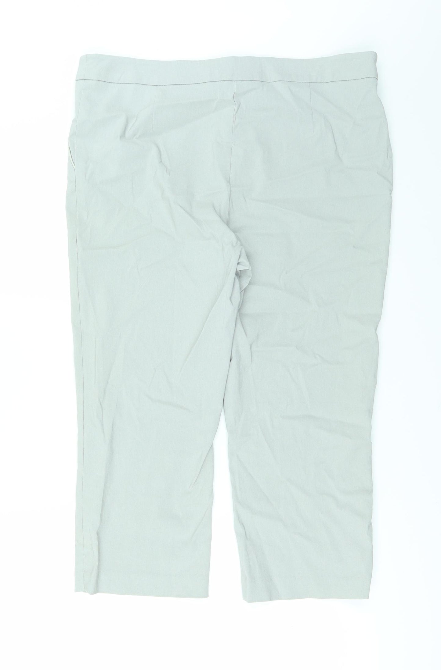 Papaya Womens Grey   Trousers  Size 14 L20 in