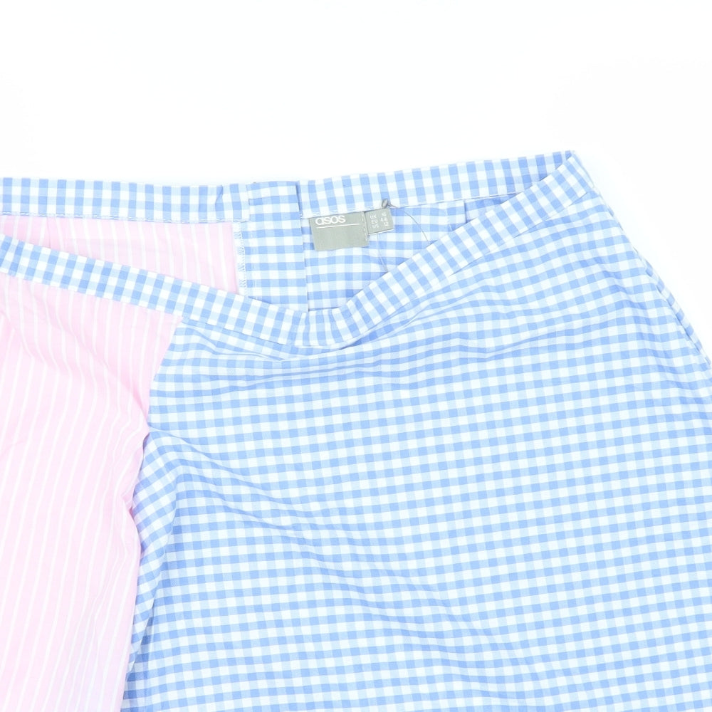 ASOS Womens Blue   A-Line Skirt Size 16