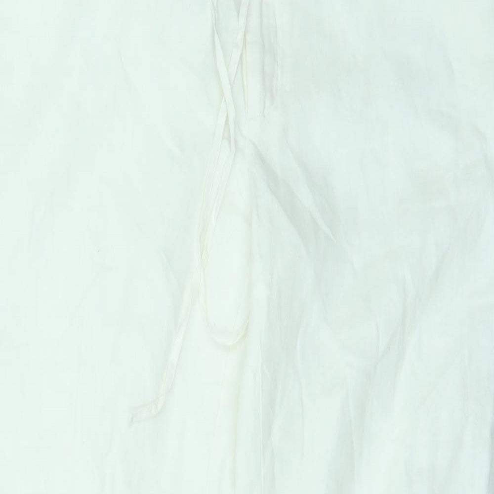 Laura Clément Womens White   Trousers  Size 16 L28 in