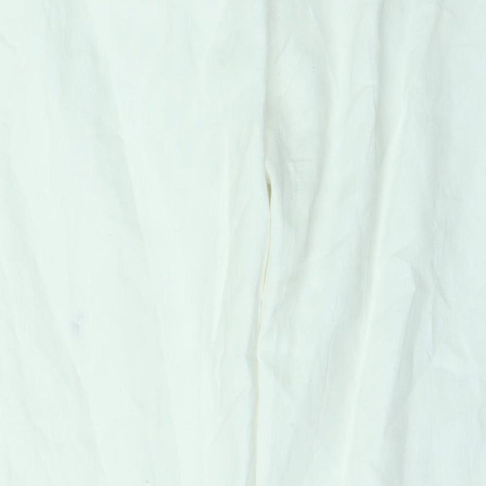 Laura Clément Womens White   Trousers  Size 16 L28 in