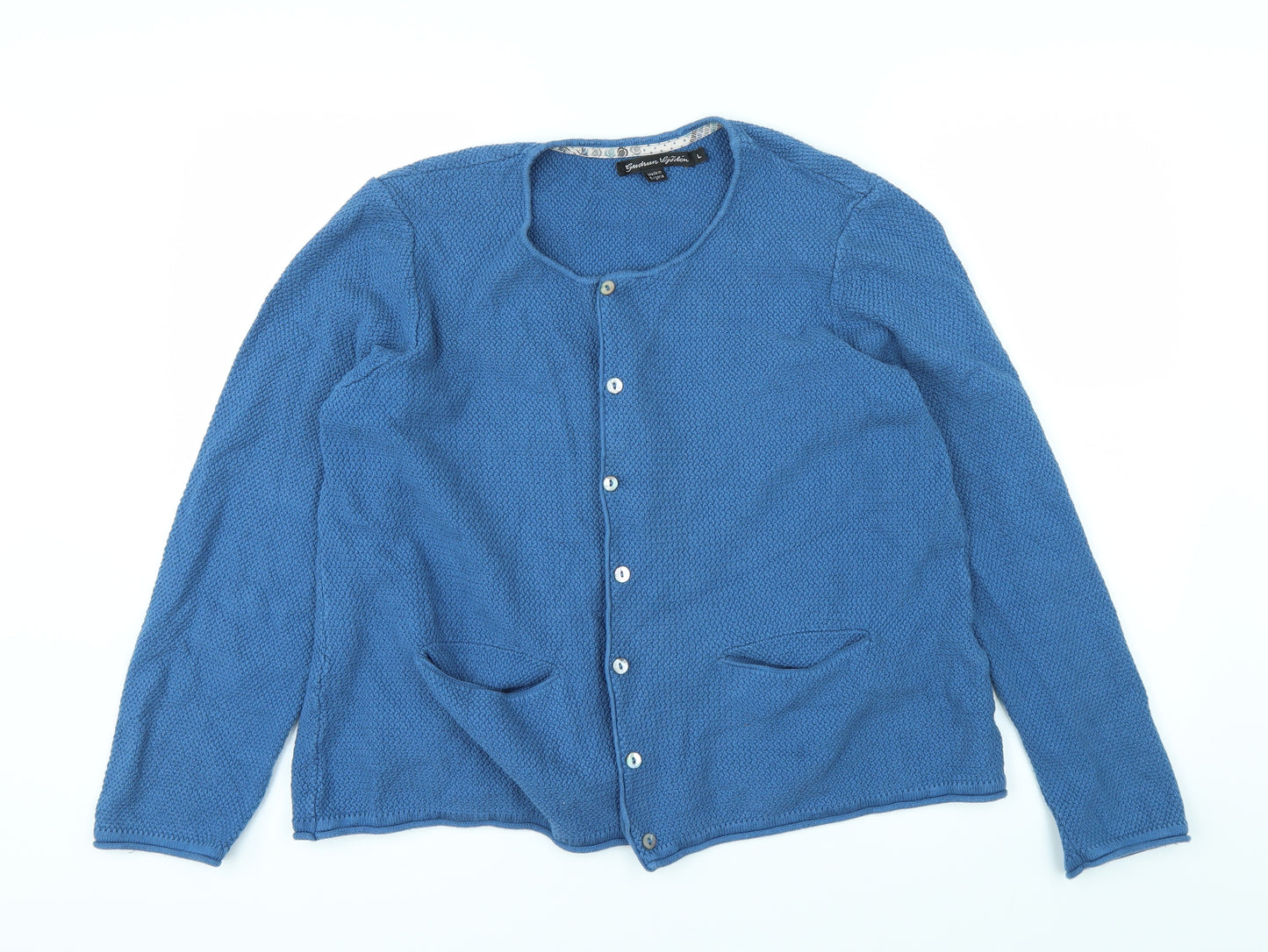Preworn Womens Blue   Cardigan Jumper Size L