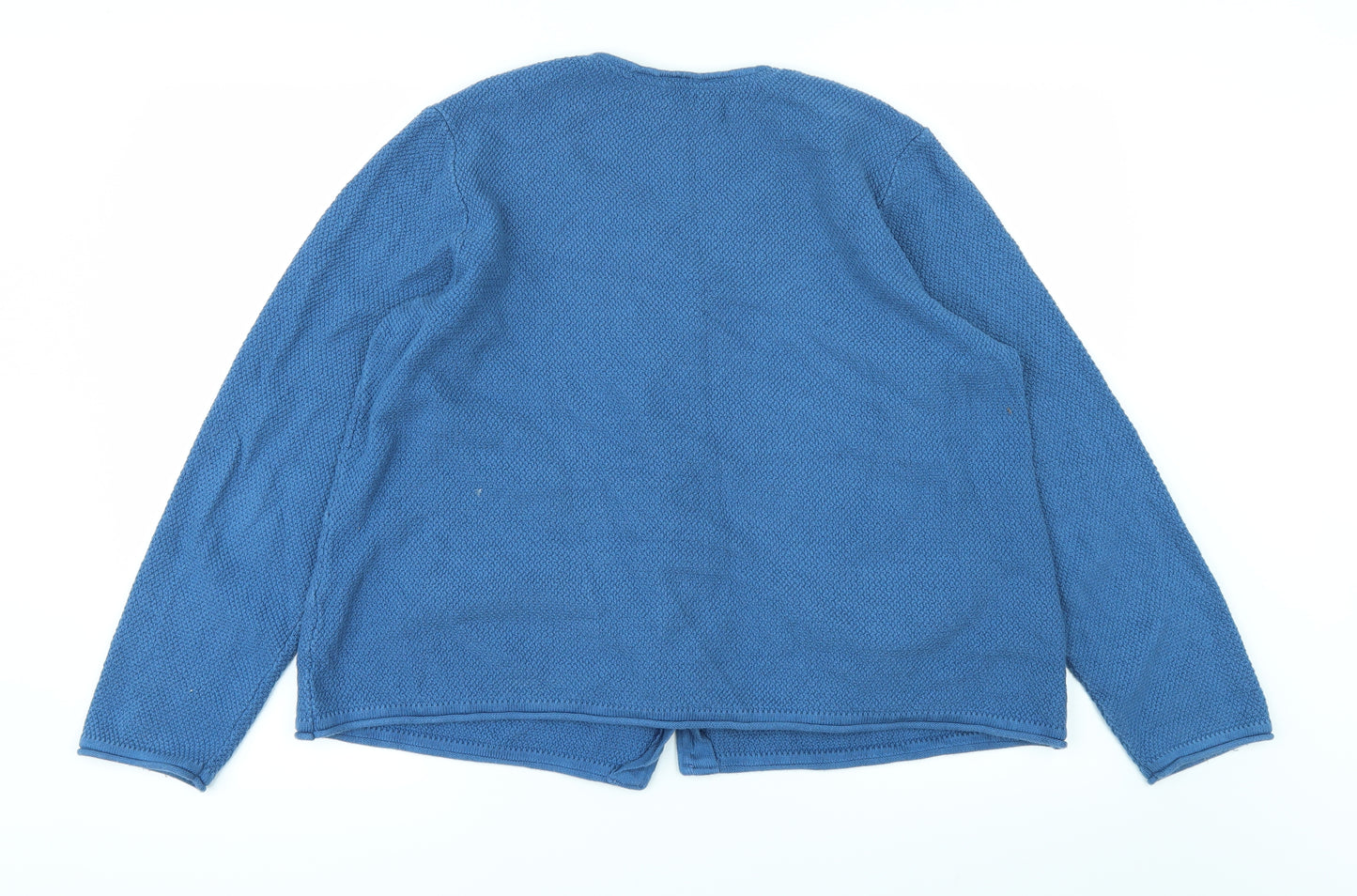 Preworn Womens Blue   Cardigan Jumper Size L