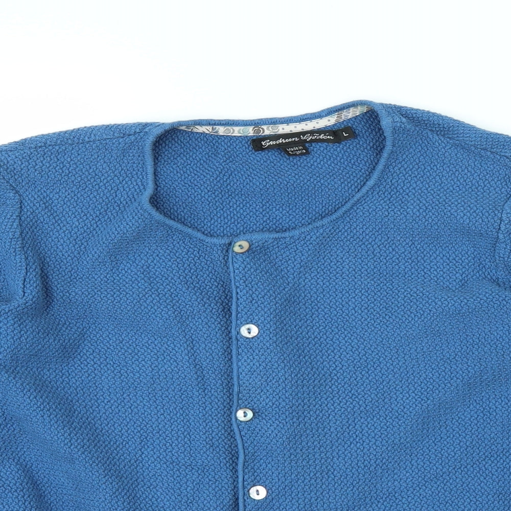 Preworn Womens Blue   Cardigan Jumper Size L