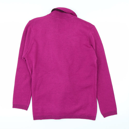 Envy Womens Purple   Pullover Jumper Size M